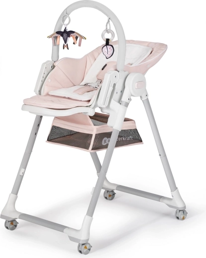 Kinderkraft Select maitinimo kėdutė ir gultukas 2in1 Lastree pink