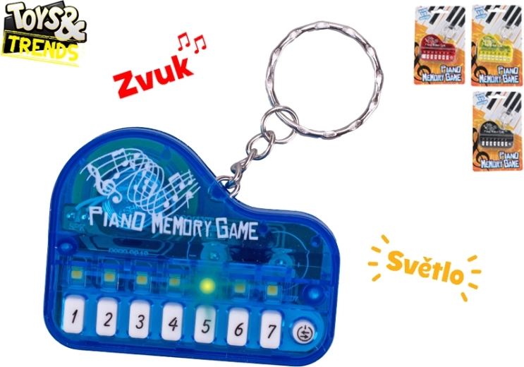 Pianino formos raktų pakabukas su melodijomis TOYS& TRENDS