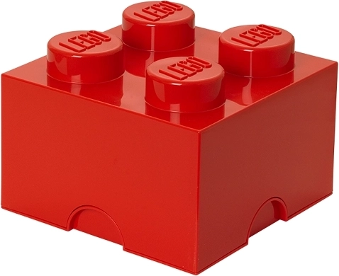 LEGO storage box 2x2 – red