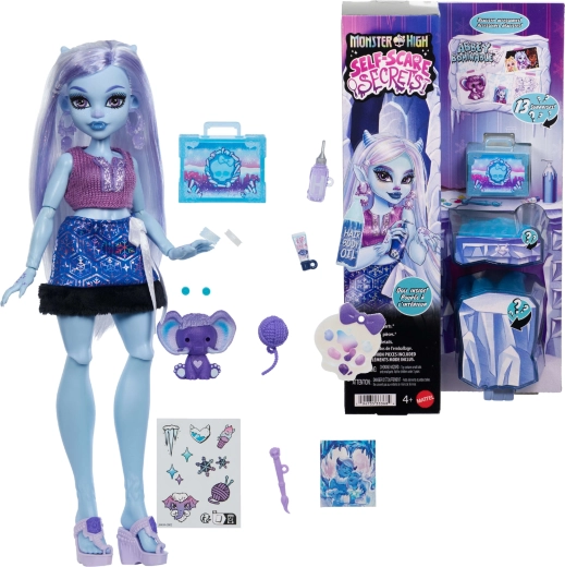 Monster High Abbey Bominable lėlė su priedais „Self-Care“