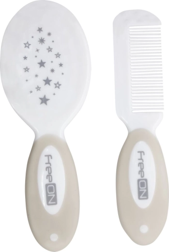 Freeon comb and hairbrush set