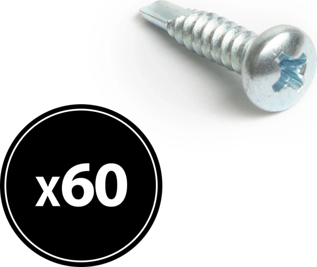 Countersunk Self-Drilling Screw 4.2 × 19 mm, 60 pcs