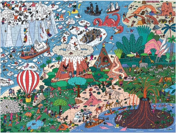 A fantastical world full of details and color