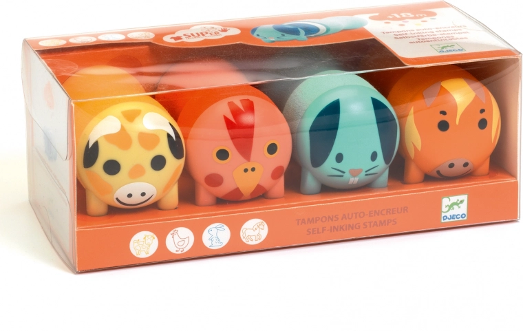 Stamps for the little ones – farm animals DJECO