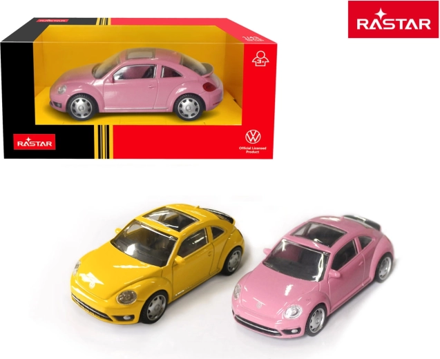 Die-cast car model Rastar Volkswagen Beetle pink 1:43