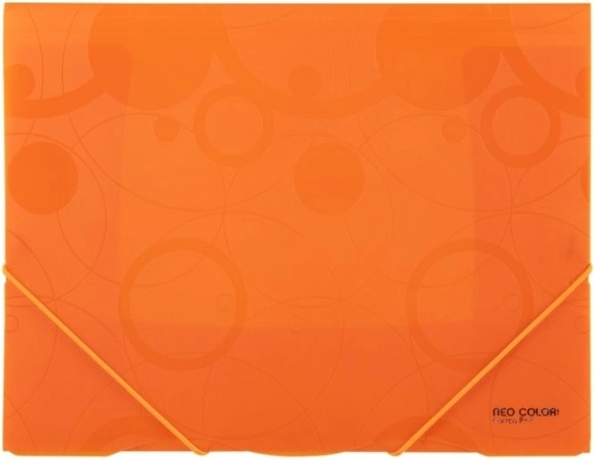 A4 oranžinis segtuvas su gumele Neo Colori