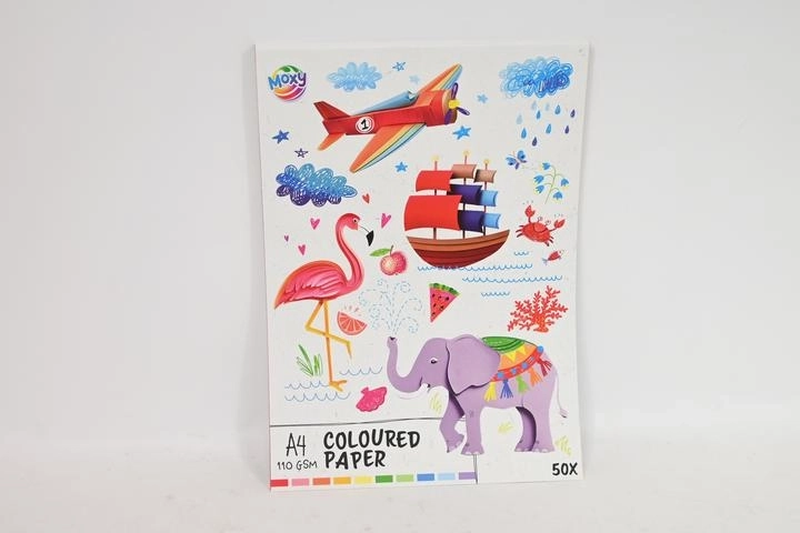 CCG spalvotas popierius A4, 50 lapų