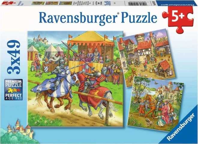 Ravensburger dėlionė Riterių turnyras 3×49 dalių