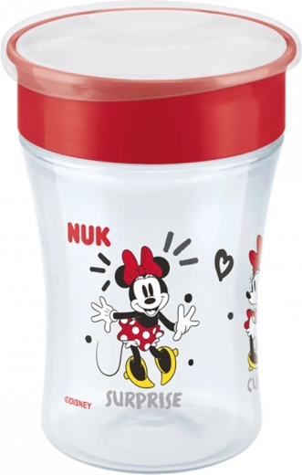Vaikiškas puodelis NUK Magic Cup Minnie, 360°, 230 ml