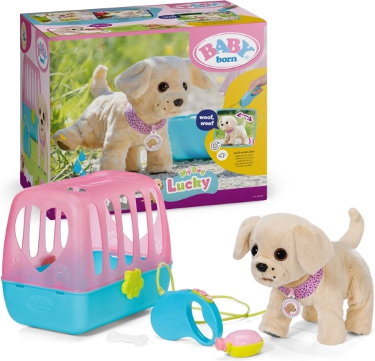 BABY born My Happy Dog with Carrying Box