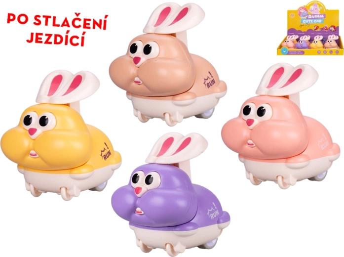 Važiuojantis kiškutis 7 cm – interaktyvus žaislas vaikams