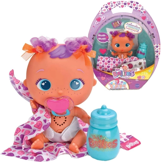 Famosa The Bellies interactive doll Muak-Muak with accessories – damaged packaging