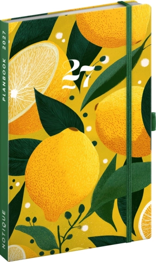 Notique Planbook diary & notebook Lemons 2027, 13 × 21 cm