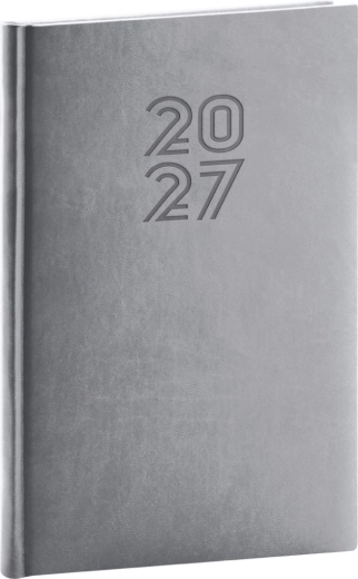 Notique savaitinis dienoraštis Aprint 2027 pilkas 15 × 21 cm
