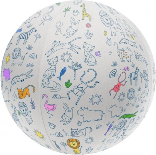 Spalvinamas kamuolys su gyvūnėliais 45 cm ARTO