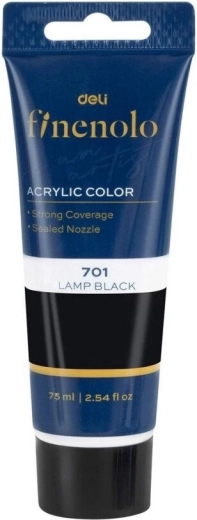 Akriliniai dažai 75 ml – juodi