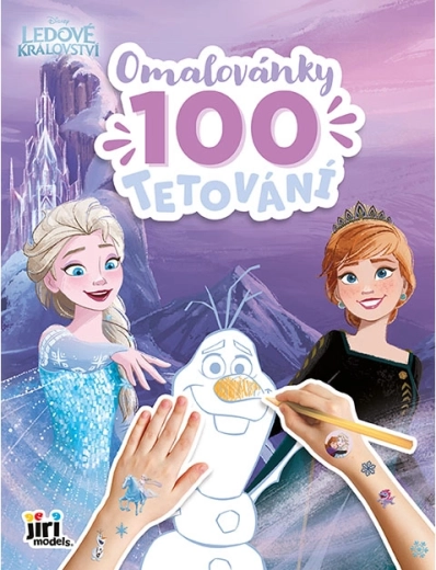 Spalvinimo knygelė ir 100 tatuiruočių „Frozen“ – „Ledo šalis“