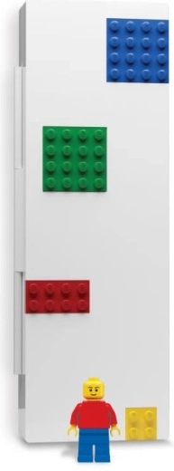 LEGO mokyklinis penalas su minifigūrėle, spalvotas