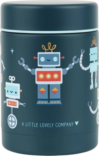 A Little Lovely Company izoliuota nerūdijančio plieno maisto dėžutė robotai 300 ml