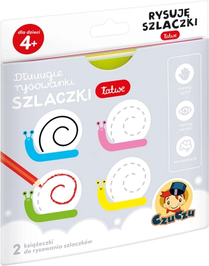 Long Coloring Books and Templates: Pattern Drawing for Kids 4+