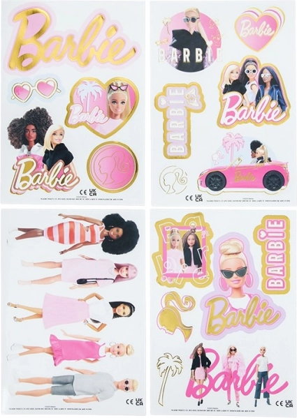Vandeniui atsparūs daugkartinio naudojimo Barbie lipdukai
