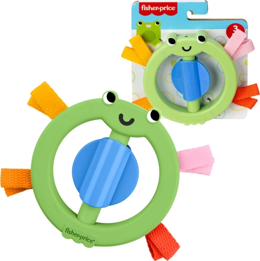 Fisher-Price sensorinis žiedinis barškutis „Varlytė“