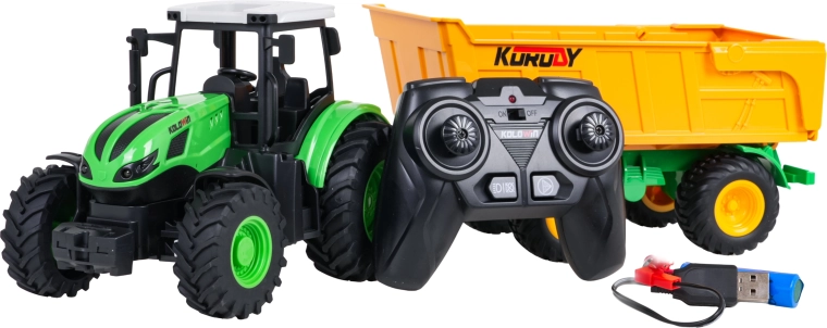 Tipping trailer for farm play