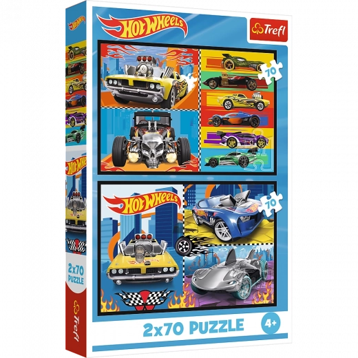 Dėlionė 2x70 Automobiliai Hot Wheels