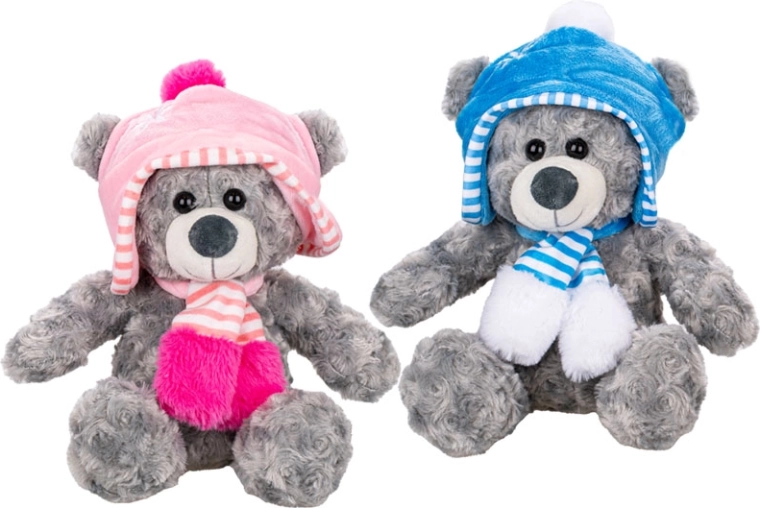 Plush Sitting Bear in a Hat 26.5 cm