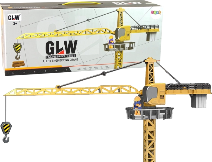 Construction crane 95 cm yellow