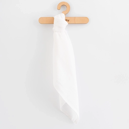 Medvilninės audinio sauskelnės New Baby STANDARD 80 × 80 cm, 10 vnt., baltos