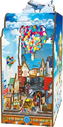 2Kids Toys book nook miniature house House Among the Clouds