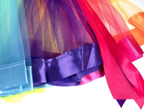 Full rainbow tutu skirt