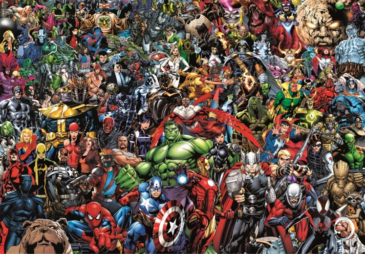 Kolekcinė dėlionė 1000 detalių Compact Puzzle Marvel