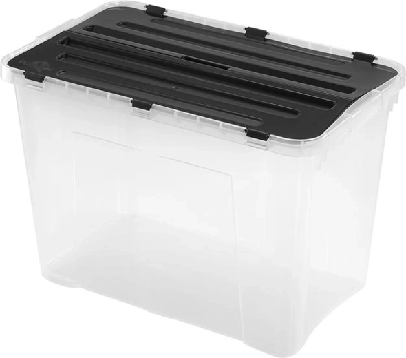 Plastikinė laikymo dėžė su dangčiu HEIDRUN Classic 60 l