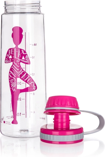 YOGA Tritan Water Bottle 750 ml – Pink