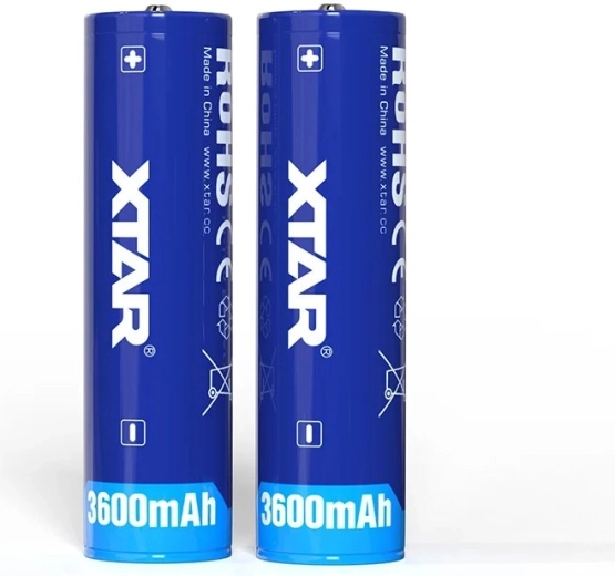 Li-ion akumuliatorius XTAR 18650 3,6 V 3600 mAh su apsauga