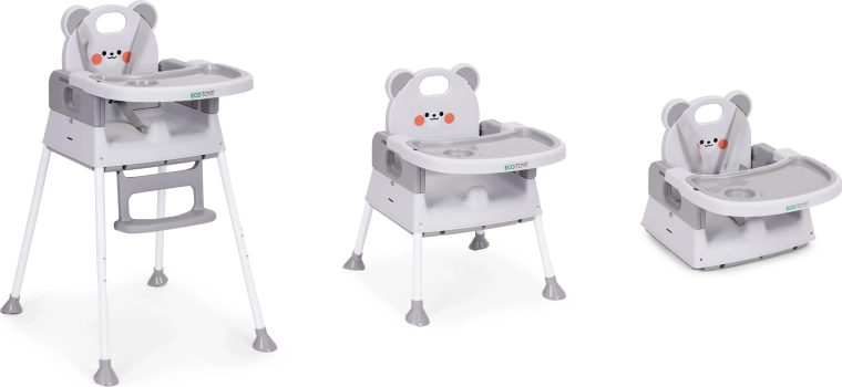 3-in-1: high chair, low chair, and booster