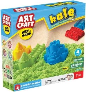 Art Craft kinetinis smėlis, pilies rinkinys 500 g