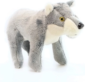 Standing plush wolf 20 cm