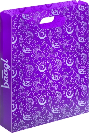 Plastic notebook folders with handle BAAGL Unicorn