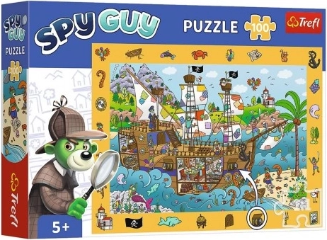 Stebėjimo dėlionė SPY GUY – piratų laivas, 100 dalių
