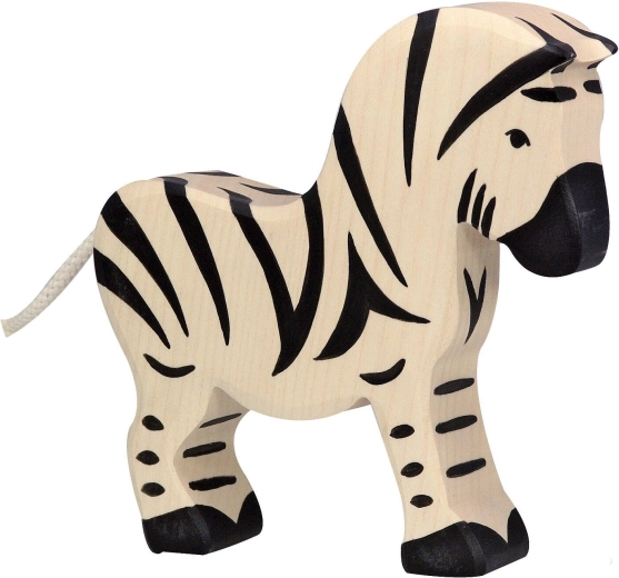 Medinė zebro figūrėlė „Holztiger“ – 1 vnt.