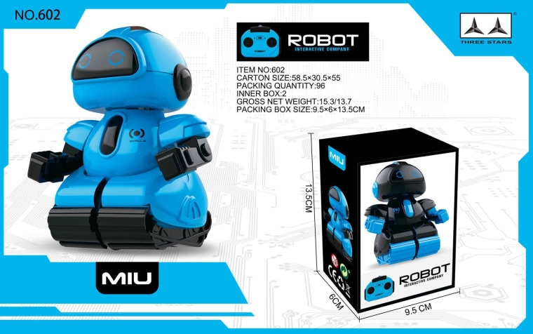 Nuotoliniu būdu valdomas robotas „Small Q“, mėlynas