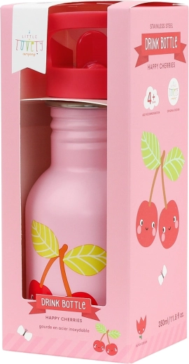 A Little Lovely Company nerūdijančio plieno gertuvė 350 ml – linksmos vyšnios