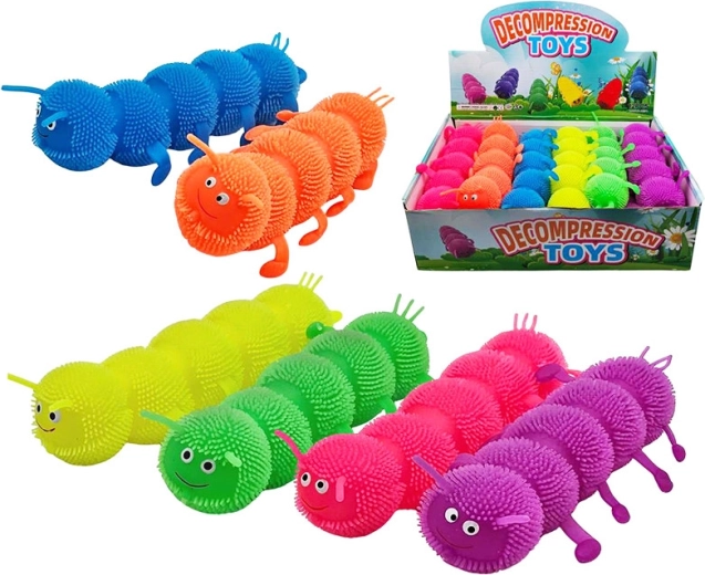 Spaudžiamas vienspalvis šimtakojis su šviesa 20 cm