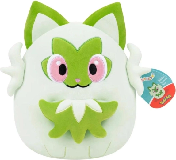Squishmallows Pokémon Sprigatito pliušinis pagalvėlės žaislas 25 cm