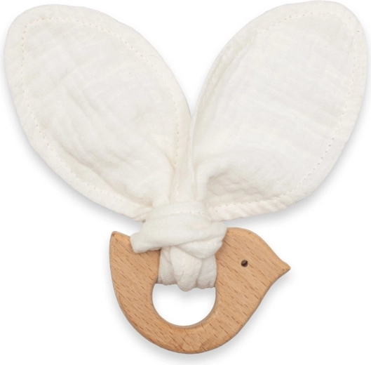 Baby teether with bird NEW BABY Bird white