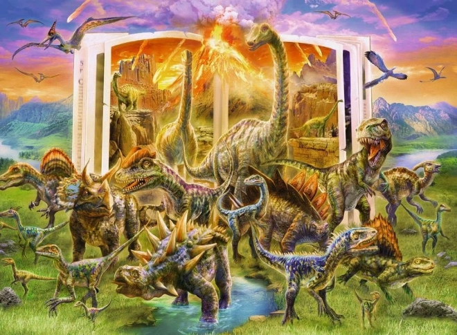 Ravensburger dėlionė Dinozaurų enciklopedija XXL 300 dalių