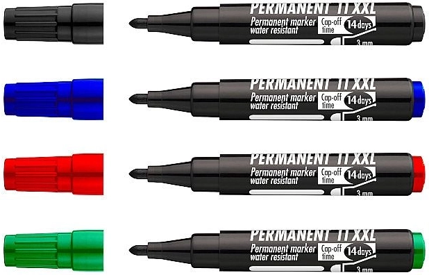 Nuolatiniai žymekliai CONCORDE 11 XXL – rinkinys 4 vnt.